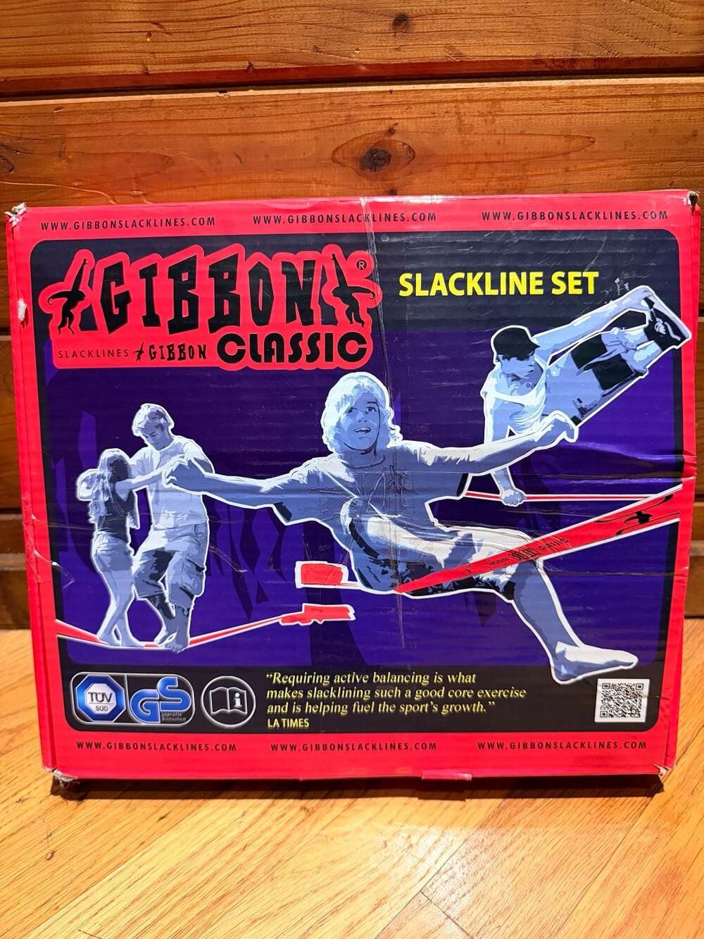 Gibbon Classic Red Slackline Set - 15m (49ft)